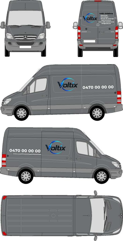 Exemple de lettrage véhicule – Pack Essentiel ADLCOM